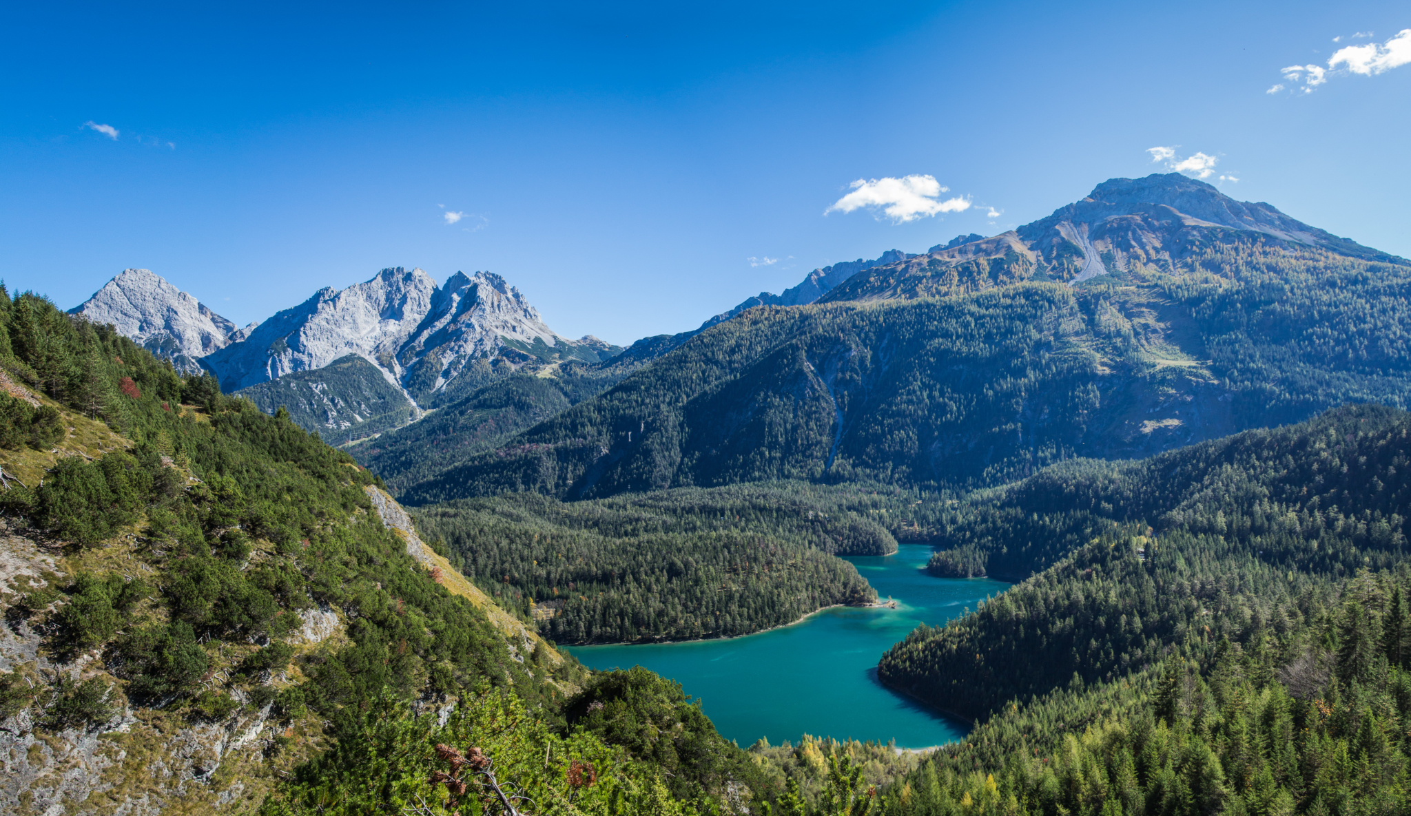 Der Ausblick auf den Blindsee